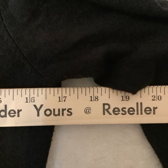 Michael Kors Women Medium Black Cardigan Sweater Beaded Floral Angora Cashmere - Picture 7 of 10